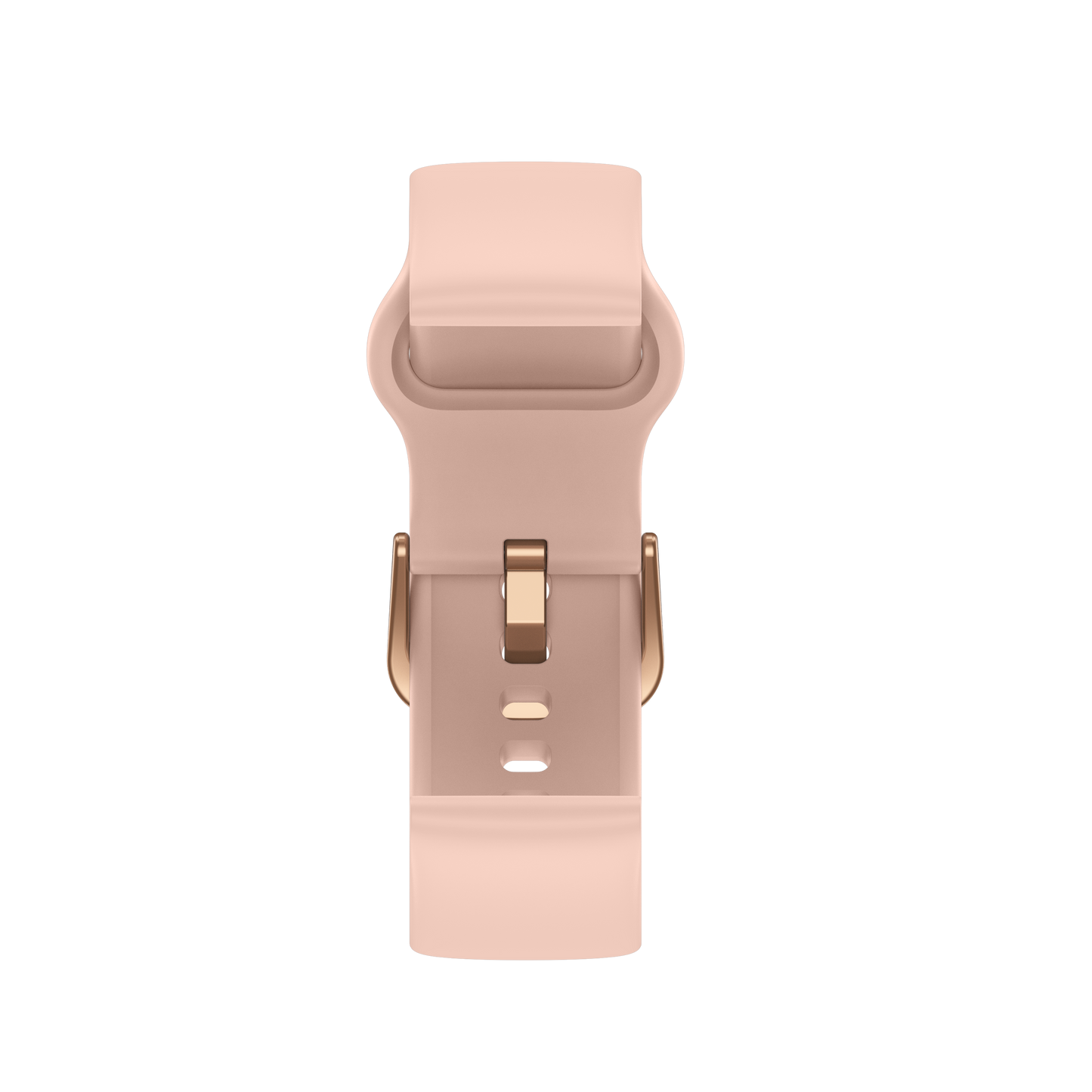 Auswechselbares Silikonarmband ARMODD rosa mit roségoldener Schließe (22 mm)